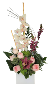 Orchids__pink_roses_flower_arrangement