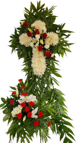 Funeral Flowers Cross