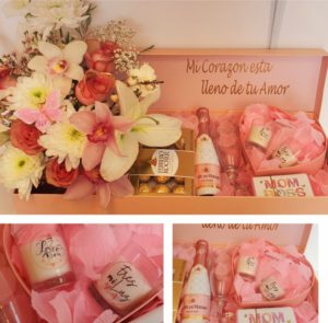 Personalized-Flower-Garden-Box-with-Mini-Champagne-Chocolates-Candles-6
