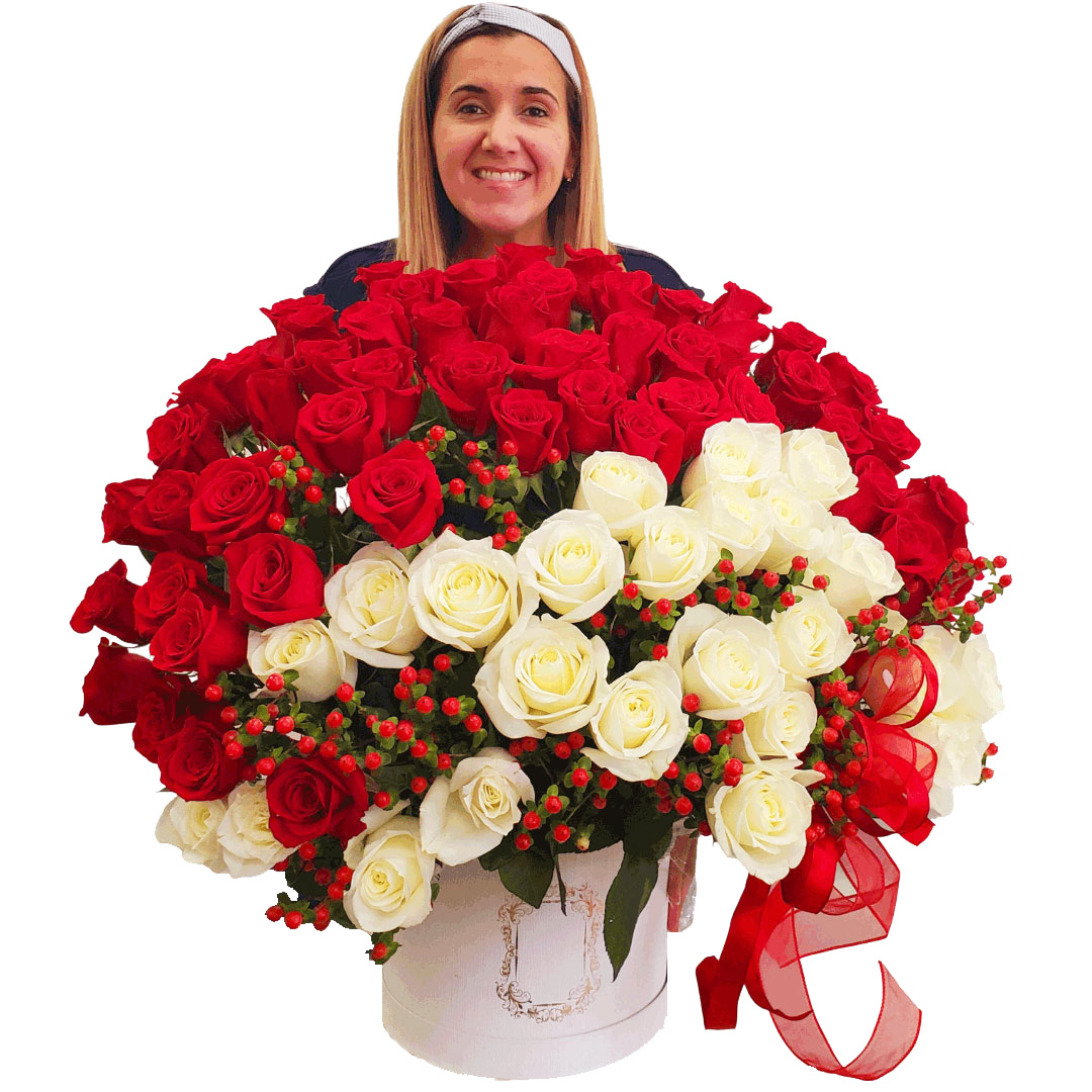 huge bouquet of red roses