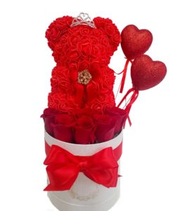 Red-Teddy-Bear-with-Red-Natural-Roses