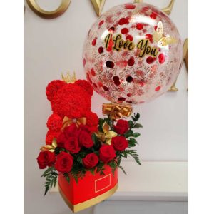 Flower-Rose-Bear-Red-Roses-Ballons-2