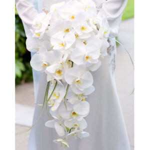 Bridal-Wedding-Bouquet-Phalaenopsis- Cascade