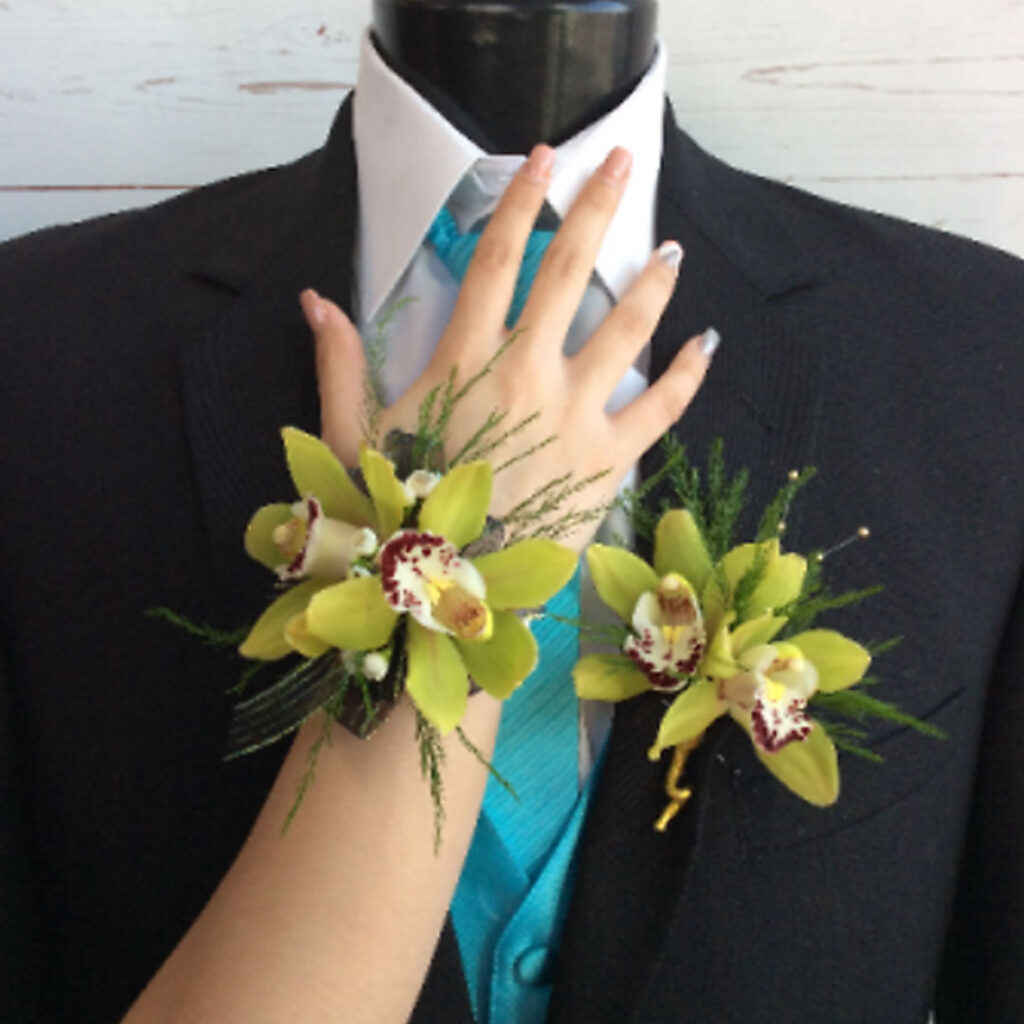 Green-Orchids-Corsages-and-Boutonniers