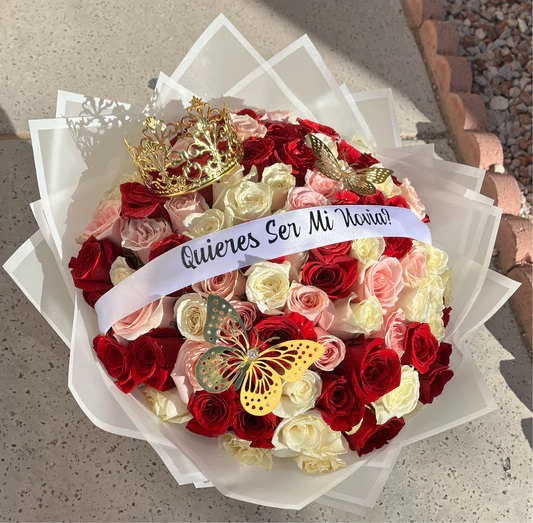 PERSONALIZED ROSE BOUQUET