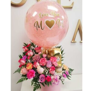 Miami-Flower-Delivery-Flower-Basket-Peronalized-Ballon-Candles-Chocolates
