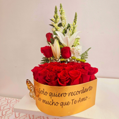 Red Roses Personalized Luxury Box