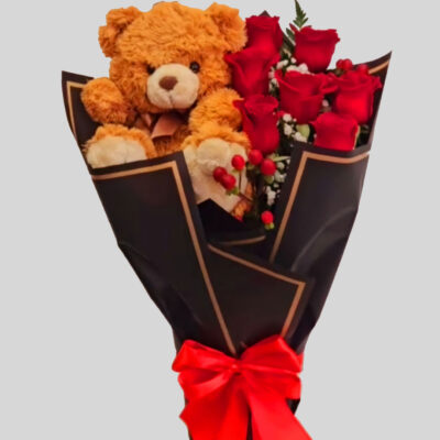 Red-Roses-with-Cute-Teddy-Bear-3